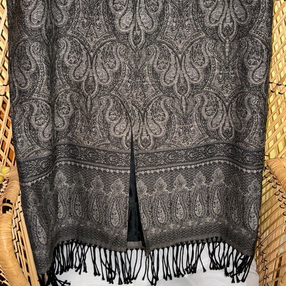 Vintage Talbots Paisley Boho Wool Midi Skirt Size 18 - Picture 8 of 12